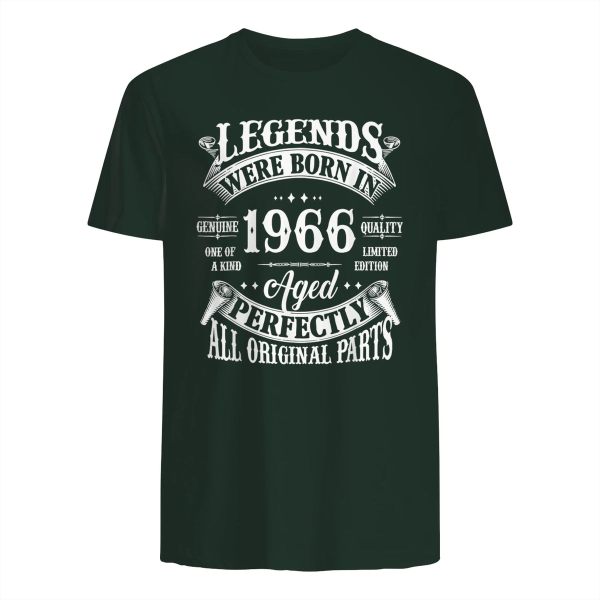 Vintage Sixtieth Birthday Shirt T-Shirt in Forest Green - back view