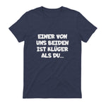 Einer Von Uns Beiden Ist Klüger Als Du in Heather Navy - back view