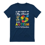 A Big Piece of My Heart Has Autism and He's My Grandson in Navy - back view