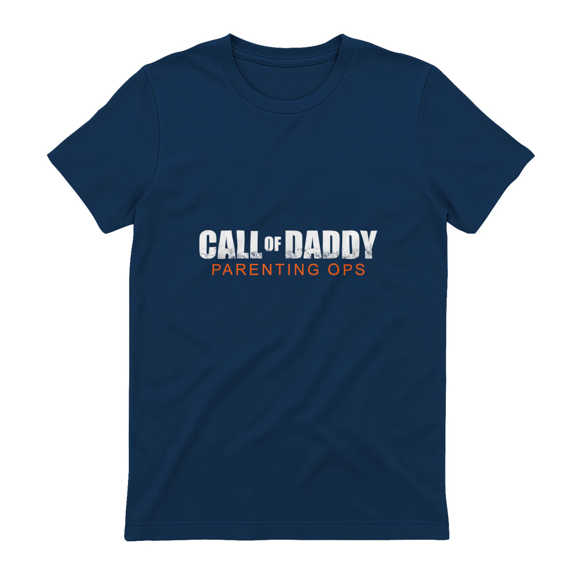 Gamer Dad Call of Daddy Call of Dad Parenting Ops in Navy - back view