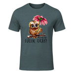 Ich Mag Halt Eulen, Okay Lustiger Eule Spruch Owl Eulen in Dark Heather - front view