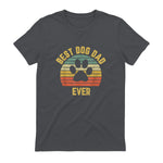 Vintage Dog Dad Cool Father's Day Gift Retro in Charcoal - back view