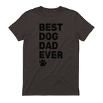 Best Dog Dad Ever – Vintage Dog Daddy – Retro Doggy Father in Dark Chocolate - back view