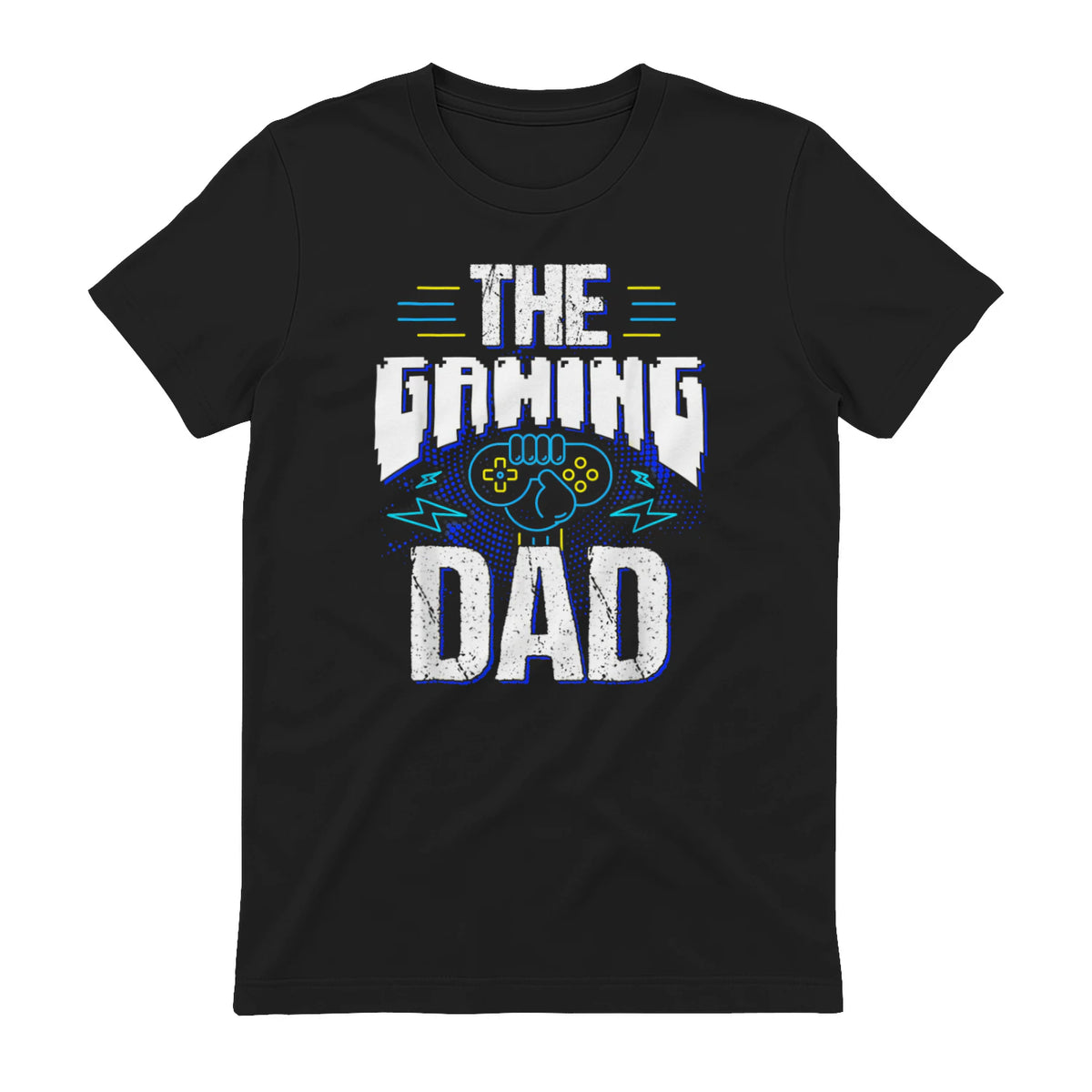 Gamer Zocker Games Pc - Best Gaming Dad Ever T-Shirt in Black - back view