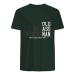 Funny Dad Husband Father's Day T-Shirt in Forest Green - back view