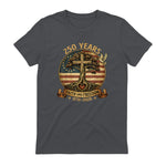 Faith and Freedom Christian USA Anniversary T-Shirt in Charcoal - back view