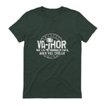 Vathor Vater Thor Cool Hammer Papa Fathor in Forest Green - back view
