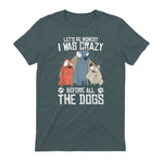 Design sur le thème des chiens pour les amoureux des chiots et les toiletteurs de chiens in Dark Heather - back view