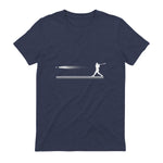 Baseball Apparel - Baseball T-Shirt in Heather Navy - back view