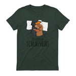 Offizielles Schlafshirt Dackel Hund Dachshund Teckel in Forest Green - back view
