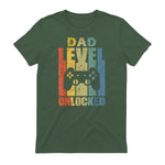 Pregnancy Announcement Dad Level Unlocked Soon to Be Father in Military Green - back view