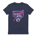 Baseball Drip for Boys Ice Cream Drip Youth Boys Baseball T-Shirt in Heather Navy - back view