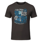 In April We Wear Blue Autism Awareness T-Shirt in Dark Chocolate - front view
