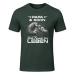 Papa & Sohn Beste Freunde Fürs Leben Vatertag Partnerlook in Forest Green - front view