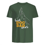 Best Dog Dad Ever Le meilleur papa chien du monde - Chiens in Military Green - back view