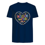 Inclusion Matters Special Education Teacher Autism Awareness in Navy - back view