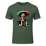 El Jefe Le Patron En Espagnol Drôle Phrase Mexicaine in Military Green - front view
