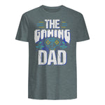 Gamer Zocker Games Pc - Best Gaming Dad Ever T-Shirt in Dark Heather - back view