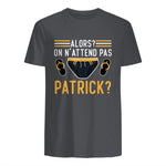 Alors on n'attend Pas Patrick in Charcoal - back view