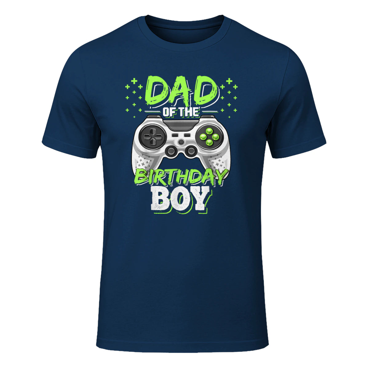 Dad of The Birthday Boy Matching Video Gamer Birthday Party in Navy - front view