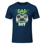 Dad of The Birthday Boy Matching Video Gamer Birthday Party in Navy - front view
