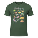 Autism Awareness It's Okay to Be Different Funny Dinosaur in Military Green - front view