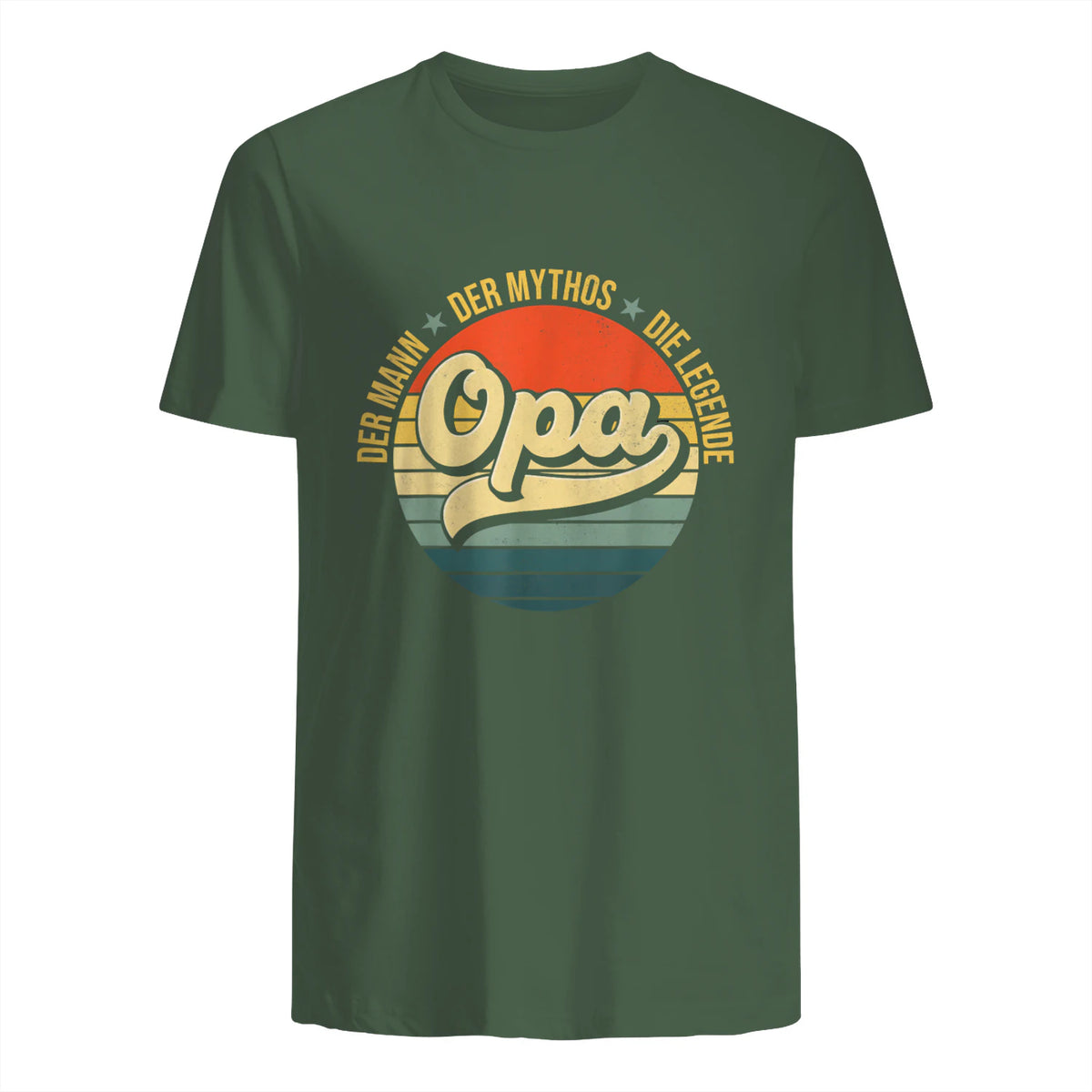 Opa Geschenke Lustig Großvater Geschenkidee Spruch Opa in Military Green - back view