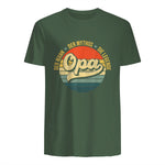 Opa Geschenke Lustig Großvater Geschenkidee Spruch Opa in Military Green - back view