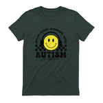 Autism Awareness Acceptance Special Education Teacher Kids in Forest Green - back view