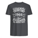 Vintage Sixtieth Birthday Shirt T-Shirt in Charcoal - back view