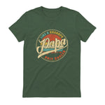 PAPA Like A Grandpa Only Cooler Funny Dad Papa Grandfather in Military Green - back view
