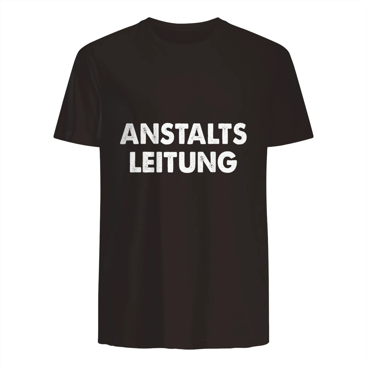 Spaßige Outfits Anstaltsleitung Lustige Sprüche Humor Spaß für Erwachsene Unisex Schwarz in Dark Chocolate - back view