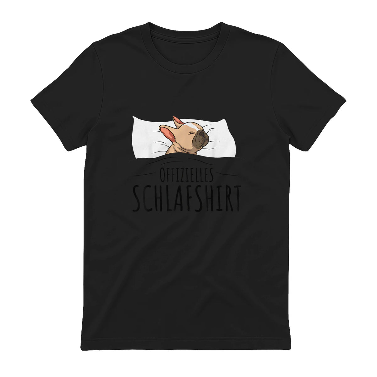 Süße Französische Bulldoggen Geschenke Offizielles Schlafshirt Schlafanzug Französische Bulldogge , Weiß, S, Kurz in Black - back view
