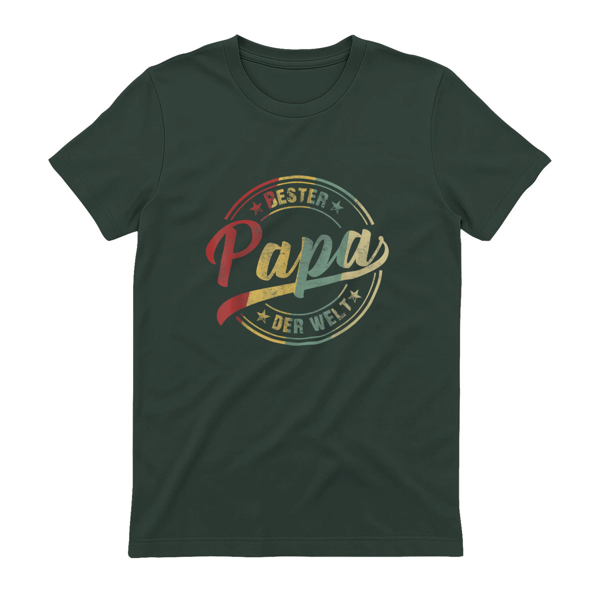 Bester Papa Der Welt Vatertagsgeschenk in Forest Green - back view