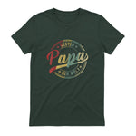 Bester Papa Der Welt Vatertagsgeschenk in Forest Green - back view