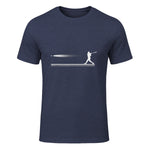 Baseball Apparel - Baseball T-Shirt in Heather Navy - front view