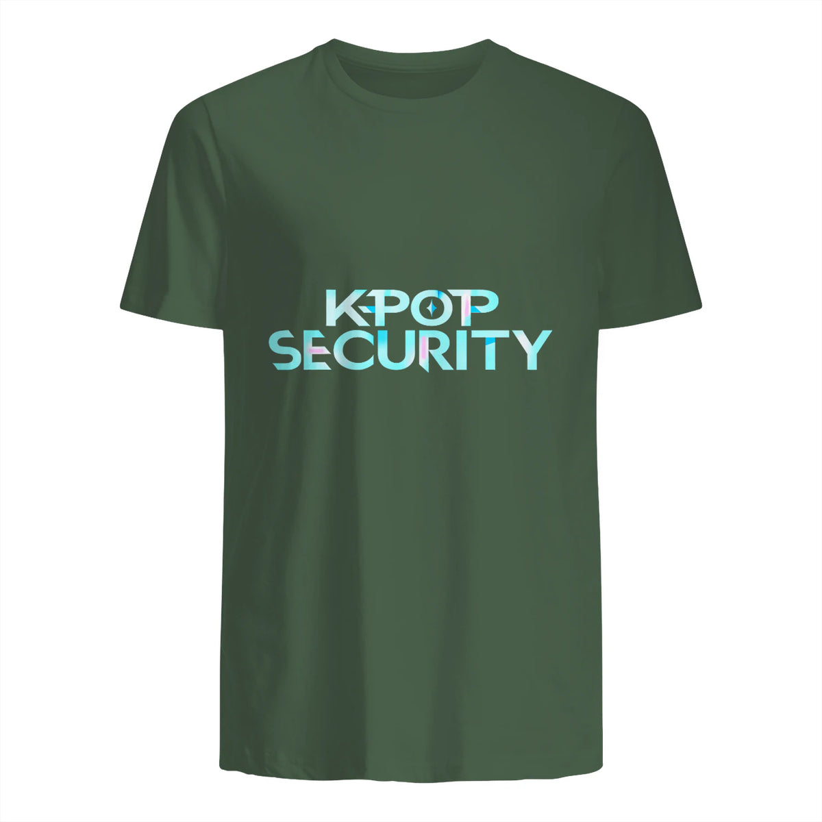 K-Pop Security Concert Staff T-Shirt in Military Green - back view