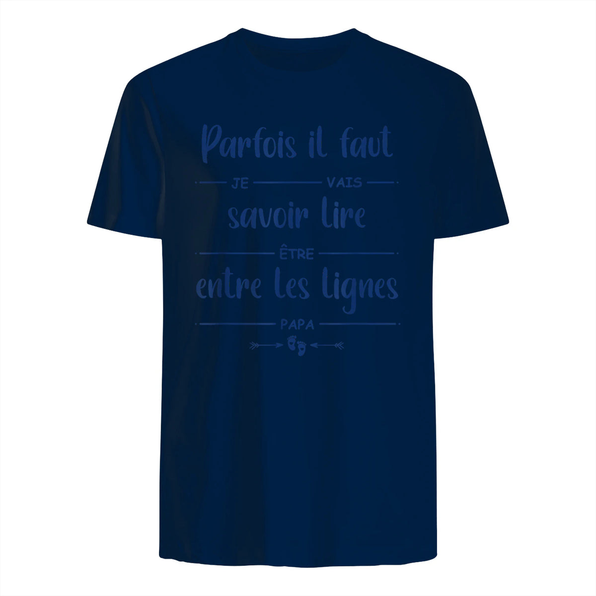 Futur Papa Annonce Grossesse bébé Je Vais être Papa in Navy - back view