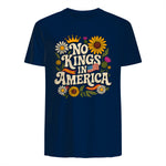 No King in America T-Shirt in Navy - back view