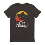 Cat Daddy Vintage Eighties Style Cat Retro Distressed in Dark Chocolate - back view
