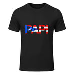 Puerto Rico Flag Father's Day Patriotic Puerto Rican Pride in Black - front view