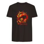 Thundercats Flare Circle Logo T-Shirt in Dark Chocolate - back view