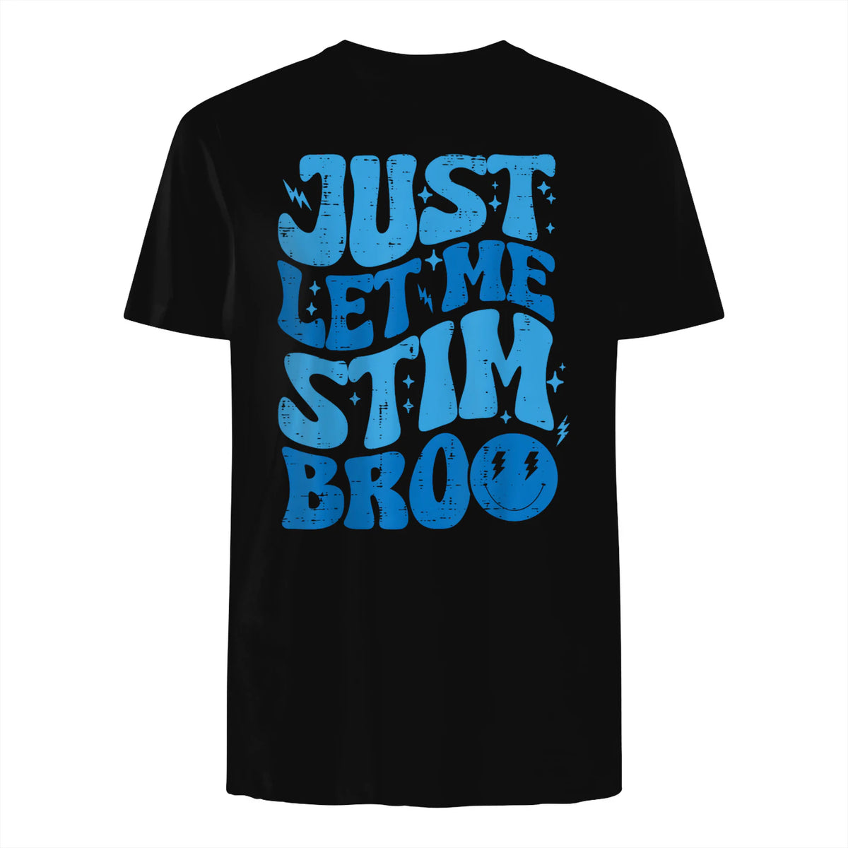Funny Autism Awareness Kids Boys Youth in Black - back view
