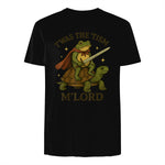 Twas the Tism Vintage Frog Autism T-Shirt in Black - back view