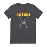 Autism Skeleton Meme in Charcoal - back view