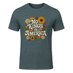 No King in America T-Shirt in Dark Heather - front view