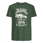 Die Besten Väter Werden Zum Opa Befördert I Geburt I Baby in Military Green - back view