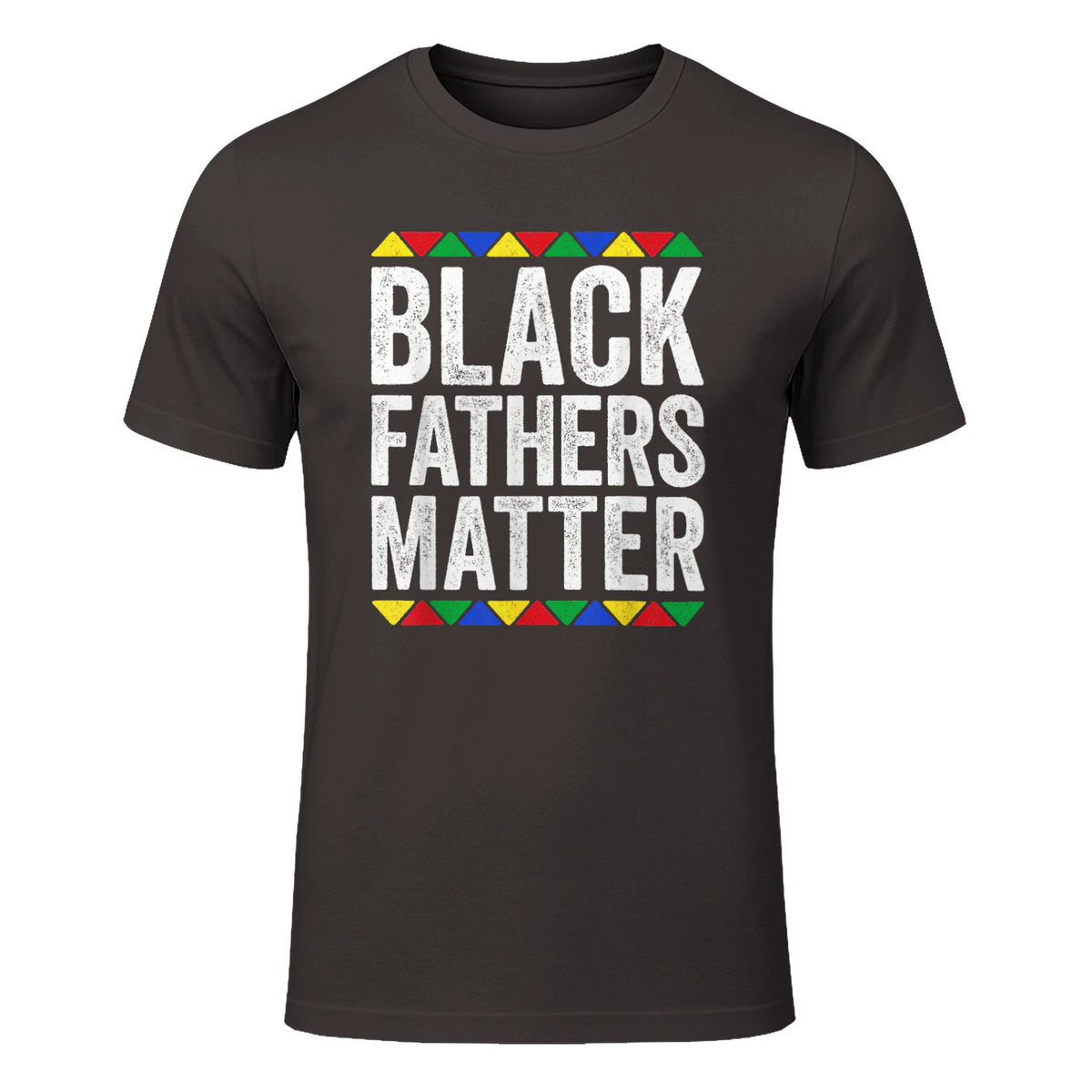 Black Fathers Matter Shirt Black History Month in Dark Chocolate - front view