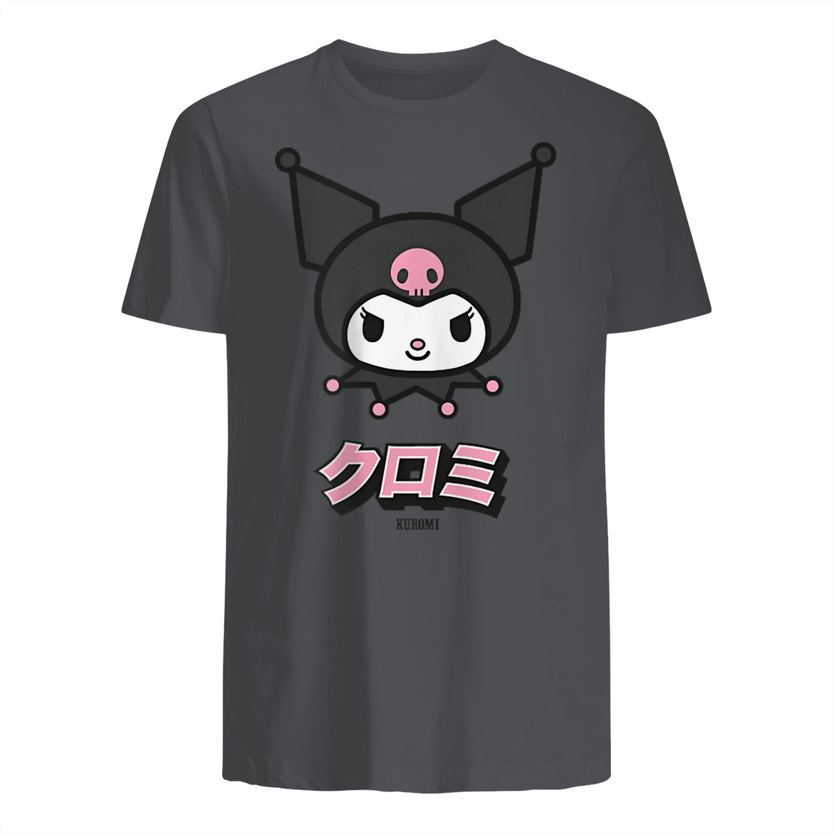 Kuromi Sanrio Character Classic Japan Design in Charcoal - back view