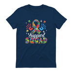 Autism Awareness Autism Support Squad Family in Navy - back view